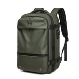 Army Green Expandable Waterproof Laptop Backpack - Fits 17-Inch Laptop, Anti-Theft Design, Travel V888-ELOSUNG11546