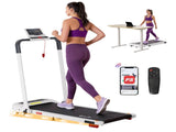 Everfit Treadmill Electric Walking Pad with Incline Foldable for Home Gym White TMILL-400H-INC-WH