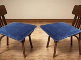 Supple Blue Polyester Stadium Seat Cushion for Tailgate and Picnic Use V1370-AZ4-17019