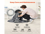 Weighted Blanket, 11 kg, 1524 x 2032 mm Queen Size, Cooling Breathable Heavy Blanket with Glass V952-JZMTDLBT25LBKZUM5001V0