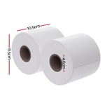 4 Rolls Direct Thermal Labels Paper Printer Paper Barcode Shipping Stickers TH-LABEL-100X150-4-WH