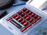 Red Hub Nut Replacement Caps for Car Tire Lug Nuts Wheel Covers Protective Caps V1366-AZ2-W-11310