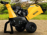 Ducar 70P 3600 RPM Wood Chipper with E-Start Shredder Mulcher Grinder Yellow Black WCP-70P-YLBK