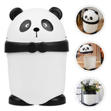 Bathroom Trash Can with Lid Plastic PP Material Multi Color Stylish Design V1366-AZ2-W-26095