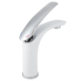 White Paint Washbasin Faucet Hot and Cold Bathroom Hardware Basin Water Tap Standard V1294-YM0901-3112200083111