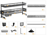 85cm 3 tier Over Sink Dish Drying Rack Drainer Kitchen Cutlery Holder Storage Organizer V324-CS-KITRACK85CM