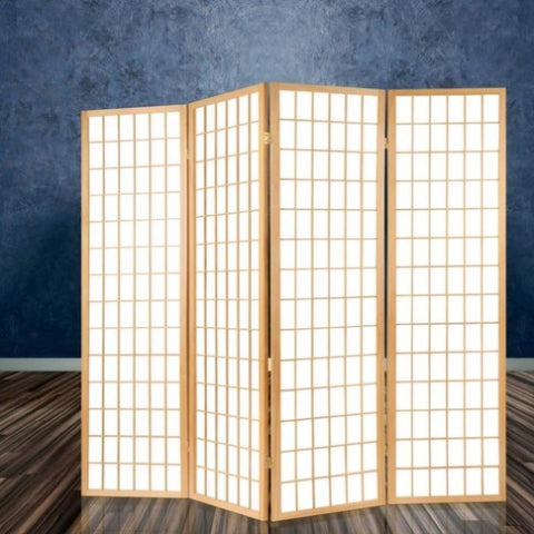 Artiss 6 Panel Room Divider Screen 261x179cm Natural RD-4019-6P-NT-AB