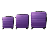 Slimbridge 3PC Luggage sets Suitcase Purple LG1010-PP