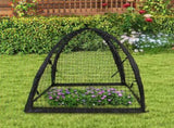 22x22x22 Inch Mesh Cover Cloche Dome Garden Protector with Zipper Door Animal Bird Pest Protection V1366-AZ2-W-16598
