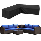 Garden Corner Sofa Cover Waterproof 210D Oxford L Shape Furniture Cover, 300 x 300 x 98 cm V1189-WXF-521-0013