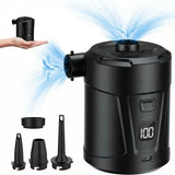Outdoor Camping Digital Electric Air Pump, 5200mAh Built-in Battery, for Air Mattresses and Swim V1265-AU-054-HEI