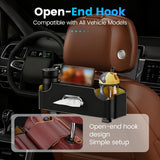 Car Backseat Organizer 3-in-1 Multifunctional Car Back Seat Storage with Drink Cup Holder Tissue V1258-DP02-F-415
