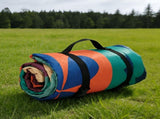 Outdoor Camping Quilted Picnic Mat Three-Layer Design, Portable & Stylish V1106-132-BLA-83846