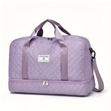 Luxury Duffle Bag Oversized Duffle Travel Bag Gym Bag Multiple Compartments Wet - Gray - Size 01 V1106-127-81999-GRY-01