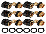 3/4 Inch Garden Hose Quick Connect - Universal Brass Fitting for Fast Hose Connection V1263-JX-4534