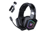 2.4GHz Wireless Gaming Headset with Flip Microphone for PC-Black V1263-JX-7533-1