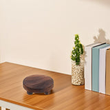 3-Pack Round Wooden Plant Pot Stands in Coffee Color, Bonsai Display Risers for Indoor Home and V1192-AZ-W-34460