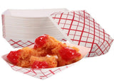 200pcs Checkered Paper Food Tray for Casual Times Multi Leak Prevention Retro Charm V1369-AZ3-W-18573