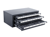 Drill Bit Cabinet, Three-Drawer Drill Bit Organizer Cabinet for 1/16" to 1/2", Steel Drill V952-ZTFPGJXZTSCT6N0G8V0