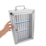 Lockable Phone Storage Box with 24 Secure Compartments for Mobile Device Organization and Safe V1369-AZ3-W-18802