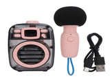 Mini Karaoke Machine for Kids Adults DSP Intelligent Chip Voice Changer Portable Bluetooth Speaker V1294-YM0901-3113240095111