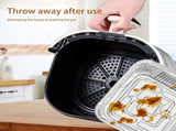 Aluminum - Square Oven Dishes - Air Fryer - Aluminum Bowls - Disposable - BBQ Drip V1189-WXF-260203-00470