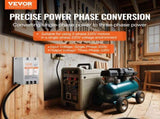 3 Phase Converter - 5HP 15A 220V Single Phase to 3 Phase Converter, Digital Phase Shifter for V952-SZBXQ5HP00002WWRPV7
