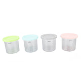4Pcs Plastic Ice Cream Cans Replacement for Ninja NC299AMZ NC300s Series Creami Ice Cream Makers V1294-YM0703-3113230124811
