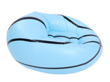 Inflatable Sofa Chair Blue Basketball Pattern PVC Ergonomic Blow Up Couch for Reading Watching V1294-YM0901-3116250018711
