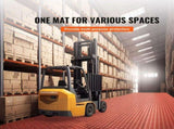 Garage Tiles Interlocking 12x12 in 50 Pack Garage Flooring Tiles Red V952-CKDDHSJ501212FZ13V0
