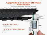 Interlocking Drainage Mat, 31 x 31 cm Modular Interlocking Cushion, 24 Pcs Splicing Drainage Mats, V952-CKPSD12X12INM0OD3V0