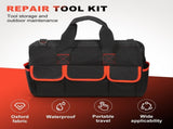 Heavy-Duty Tool Bag 16 inch Waterproof Canvas Storage Tote Organizer with Strap V1369-AZ3-W-12025