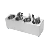 SOGA 18/10 Stainless Steel Commercial Conical Utensils Cutlery Holder with 4 Holes CUTLERYHOLDER4602