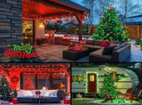 LED White Christmas Lights Outdoor, String Lights Plug in Extendable, 8 Modes Christmas Tree V1107-124-21451-RED-50M400