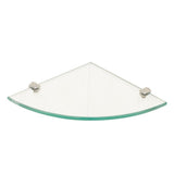 2pcs Triangle Glass Shelf Corner Rack for Bathroom Wall Mount Storage Holder V1370-AZ4-14504