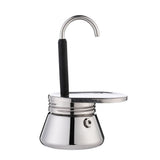 304 Stainless Steel Espresso Coffee Maker Moka Pot Percolator for Home Kitchen Camping Brewer V1369-AZ3-W-11022