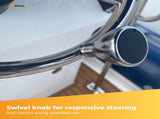 13.5" Boat Stainless Steel Steering Wheel - 5 Spoke with Knob For 3/4" Shaft V238-SUPDZ-40838175195216