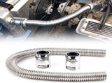 36" Stainless Steel Radiator Hose Flexible Universal Water Hoses Adapter Coolant Radiator Hose Kit V1192-AZ-W-3172