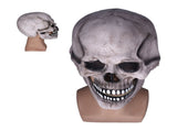 Scary Skull Mask with Movable Jaw Flexible Latex Halloween Costume Party Props Cosplay AccessoryDark V1294-YM0714-3117210187712