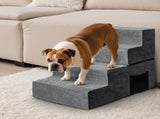 Pawz 4 Steps Pet Stairs Dog Ramp High Density Foam Grey PT1290-4_NZ