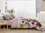 Floral Comforter Set, King Size, Blush Floral 3-Piece Bedding, Soft Microfiber for All Seasons V745-MAB010807AJ3