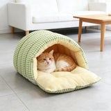 Cat house - Cat basket - Plush and warm - Removable and washable - Closed cat bed for winter V1188-ZXY-131-330