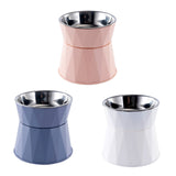 Dog Bowl Raised Cat Food Water Bowls with Detachable Elevated Stand Pet Stainless Steel Feeder Bowl V1189-WXFWAL-20260319-00714