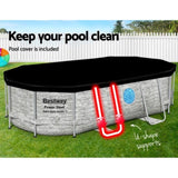Bestway Swimming Pool 427x250x100cm Steel Frame Above Ground Pools Filter Pump Ladder 7250L BW-POOL-427CM-56715