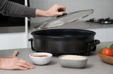 Non-Stick Electric Fry Pan 38cm Diameter, 240C Max - Dark Grey V196-EFP110