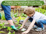 Inground Farm Composter, Outdoor In-Ground Compost Bin for Raised Garden Beds and Yards, Organic V1259-DP01-A-2717