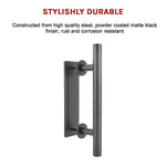 Carbon Steel Door Handle & Flush Pull Wood Door Gate Hardware 12" V63-827411