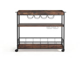Artiss Kitchen Island Rolling Serving Cart DIY-KI-02-WAL