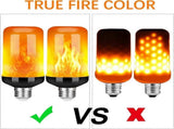 2pcs LED Flame Effect Fire Light Bulb Upgraded 4 Modes Flickering Fire Christmas Decorations Lights V1263-JX-1737