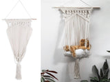 Cat Hanging Swing Hammocks Chair Cotton Rope Weaving Cat Bed Indoor Outdoor Garden Yard Decoration V1294-YM0901-3117200098311